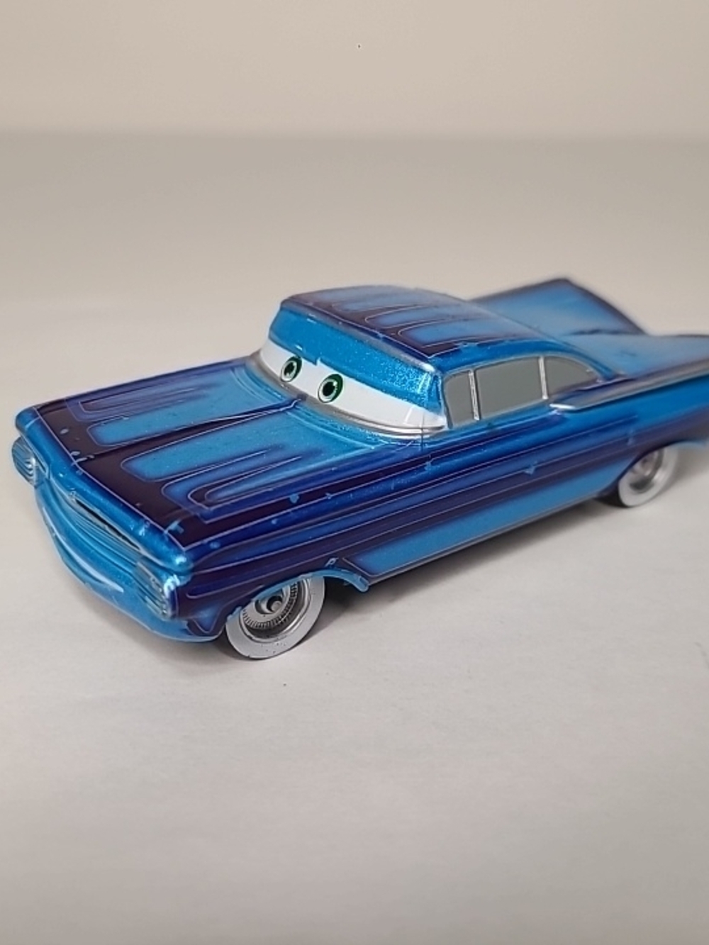 Disney Pixar Blue Character Die-Cast Toy Car - Shiny Blue Finish